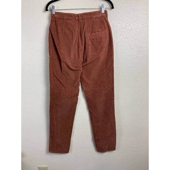 Poetry Womens Corduroy Pants Rust Brown size 4 Slim straight Capsule Neutral - Picture 2 of 16